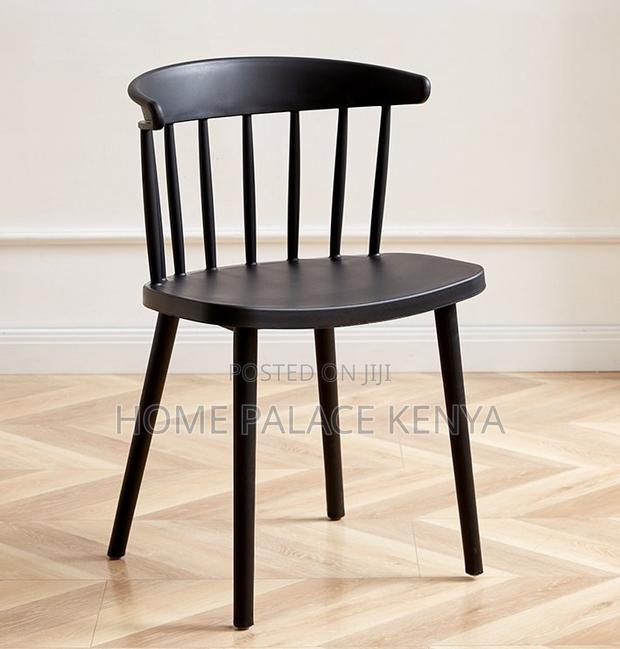 Dining Chair: Windsor Dining Chair With Plastic Backrest