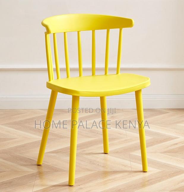 Dining Chair: Windsor Dining Chair With Plastic Backrest - thumbnail 2