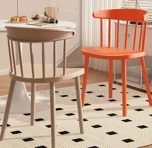 Dining Chair: Windsor Dining Chair With Plastic Backrest