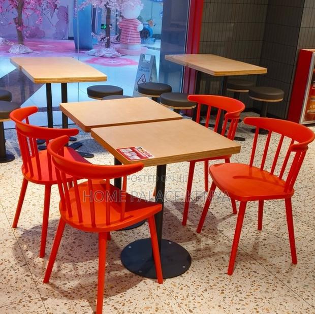 Dining Chair: Windsor Dining Chair With Plastic Backrest - thumbnail 9