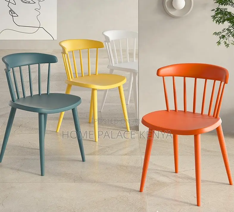 Dining Chair: Windsor Dining Chair With Plastic Backrest