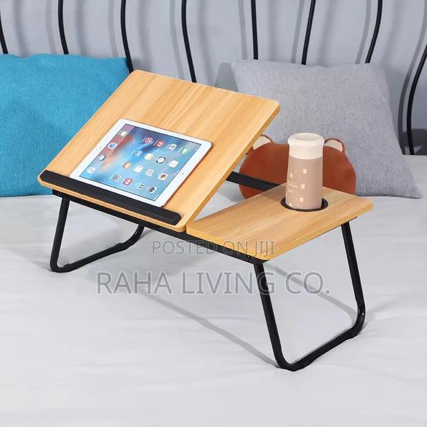 Adjustable Folding Laptop Table Stand | Bed Sofa Use - thumbnail 6