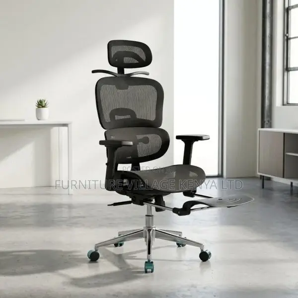 Home Mesh Chair With Footrest.
