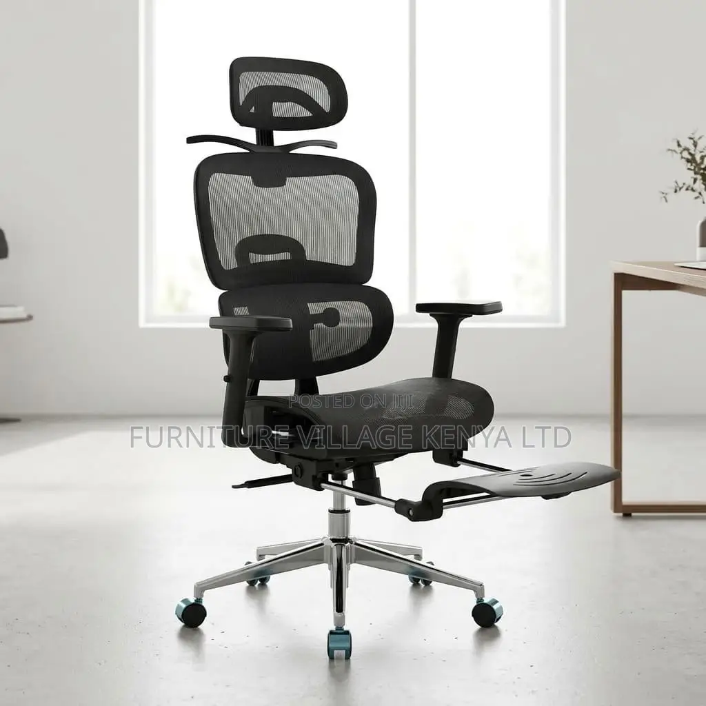 Home Mesh Chair With Footrest.