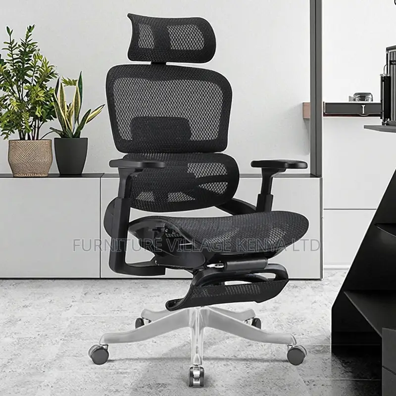 Home Mesh Chair With Footrest.