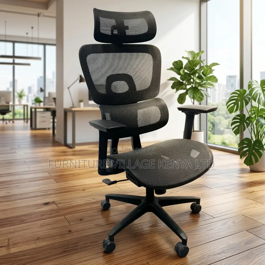 Home Mesh Chair With Footrest.