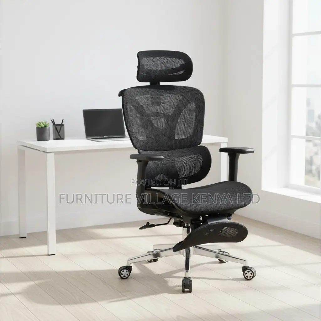 Home Mesh Chair With Footrest.