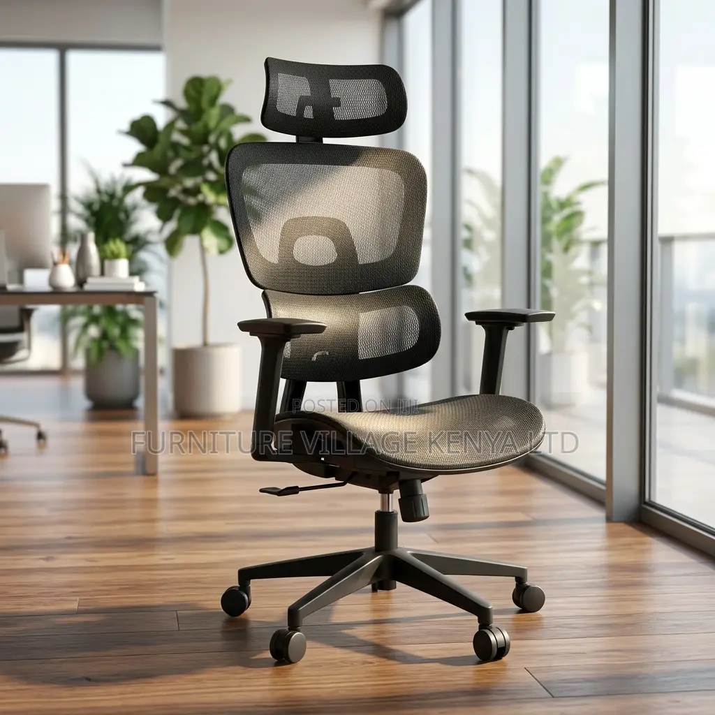 Home Mesh Chair With Footrest.