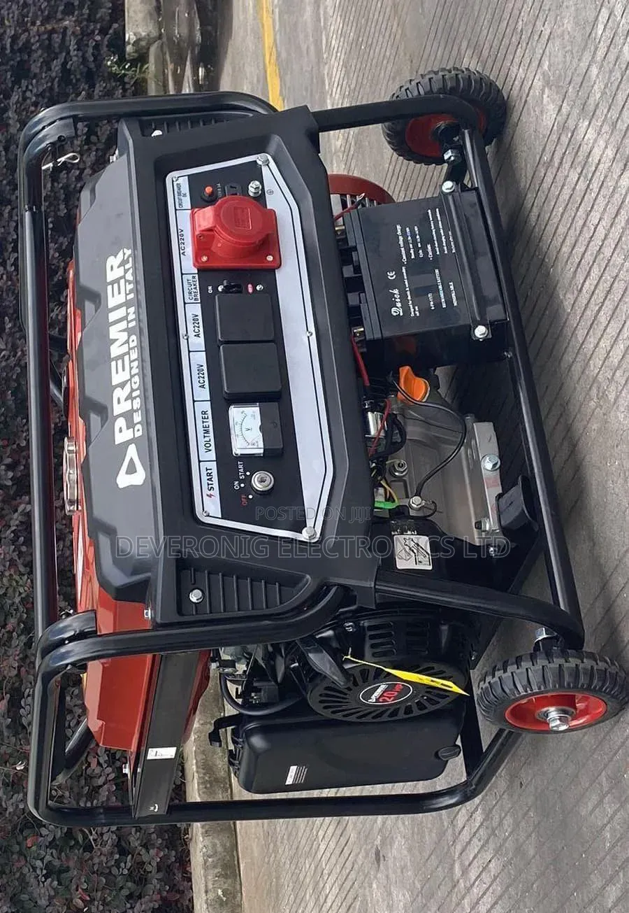 Pm6800et 5kva Petrol Generator With Key Start and Wheel