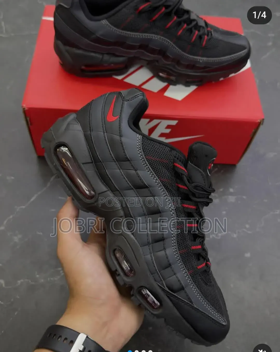 Black Nike Airmax 95 Quality Sneakers