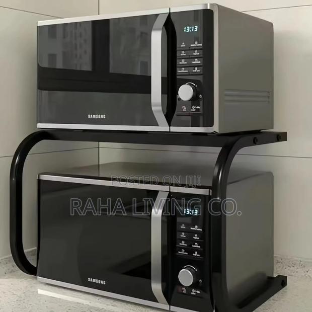 1 Tier Metallic Microwave Organizer Shelf | 55x35x35cm - thumbnail 6