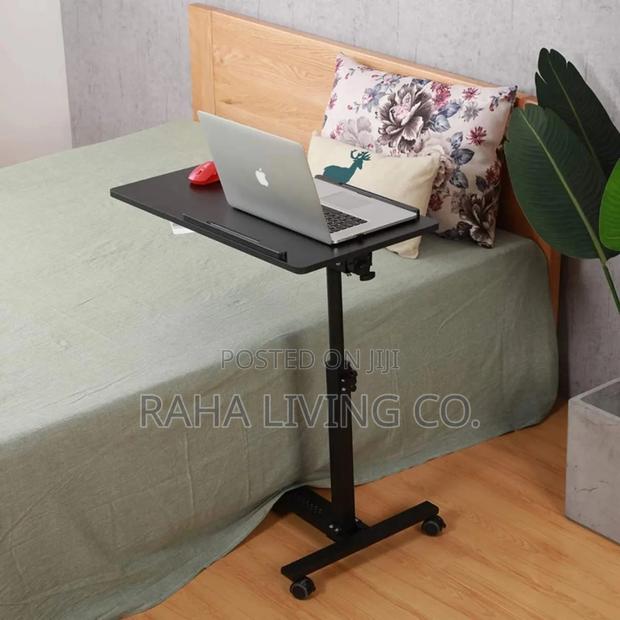 Height Adjustable Laptop Stand Movable Desk | 60x40cm - thumbnail 4