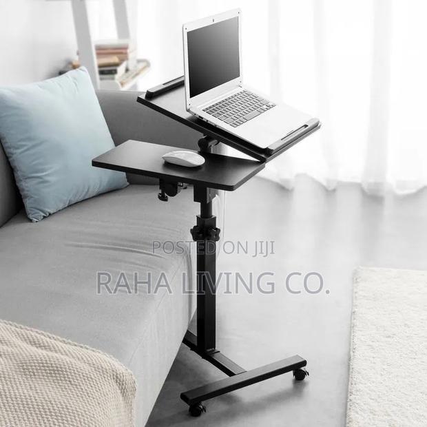 Height Adjustable Laptop Stand Movable Desk | 60x40cm - thumbnail 6