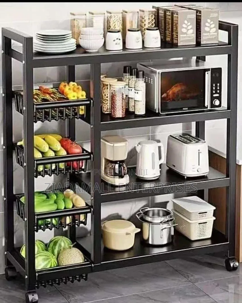 Multipurpose Microwave Storage Rack for Fruits Vegetables