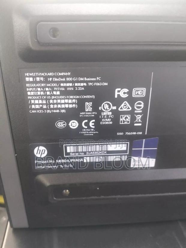 Desktop Computer HP EliteDesk 800 4GB Intel Core i5 HDD+SSD 500GB - thumbnail 2