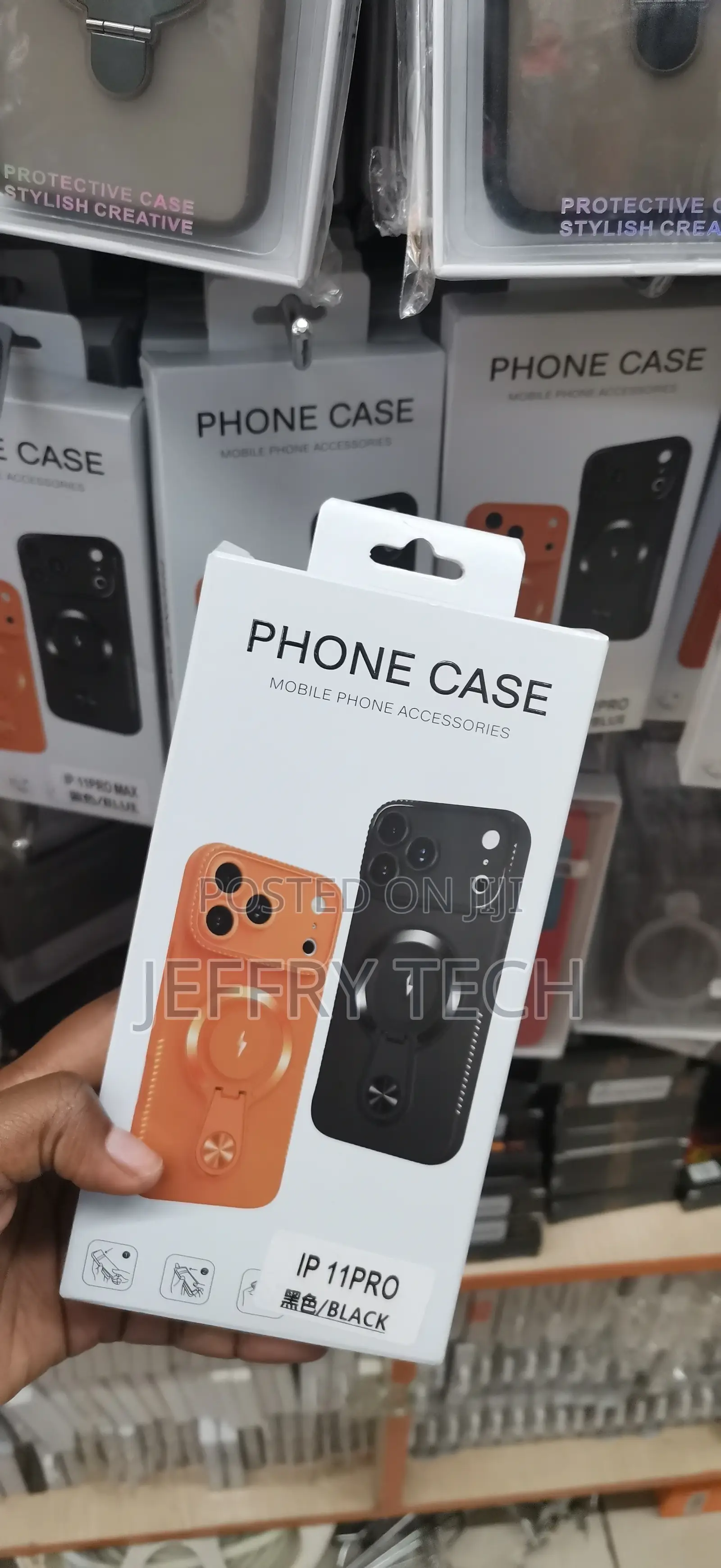 iPhone 11 Pro Foldable Kickstand Accesorized Case