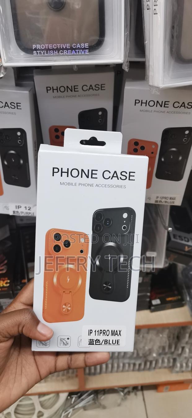 Ip 11pro Max Vibrant Orange Finish and a Built-in Ring Case