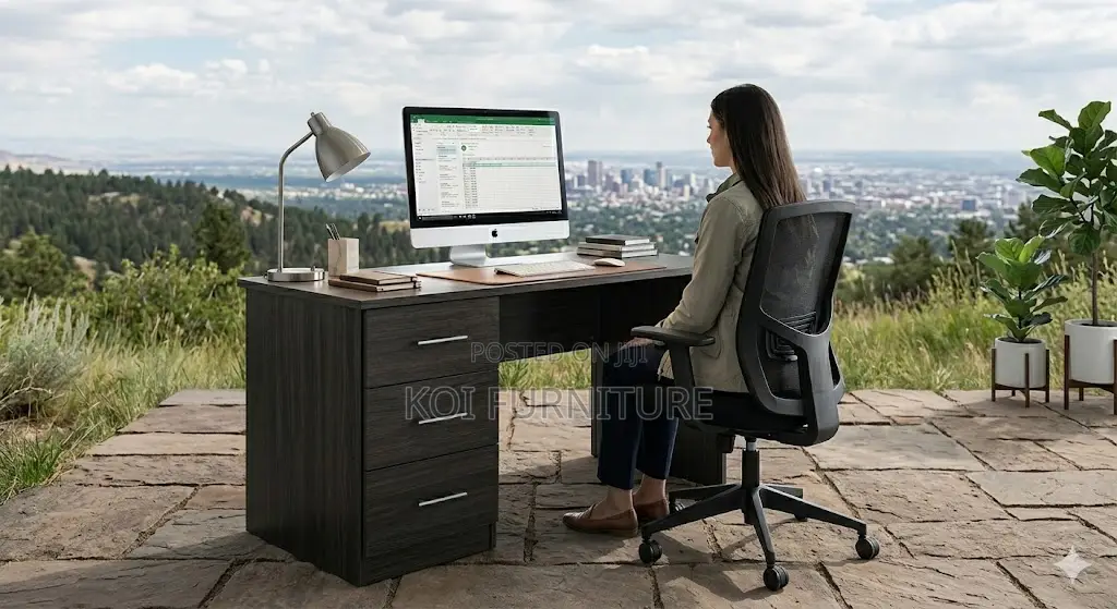 Office Desk; 1400mm Home Office Study Desk