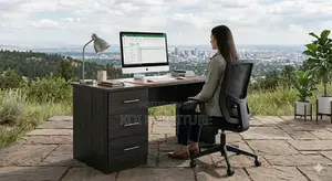Office Desk; 1400mm Home Office Study Desk