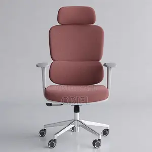 Office Chair : Orange High-Back Orthopedic Chair