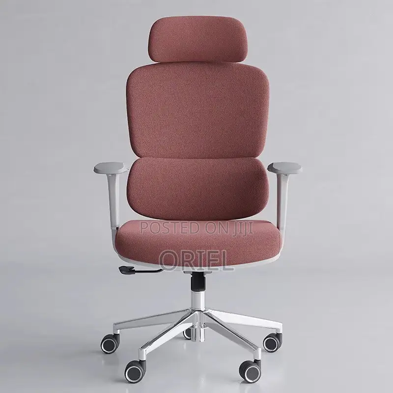 Office Chair : Orange High-Back Orthopedic Chair