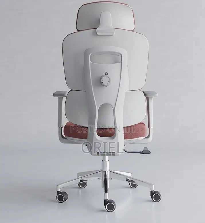 Office Chair : Orange High-Back Orthopedic Chair