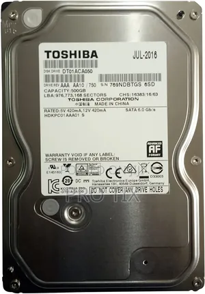 Toshiba 500gb Sata 3.5" Desktop Internal HDD (Dt01aca050