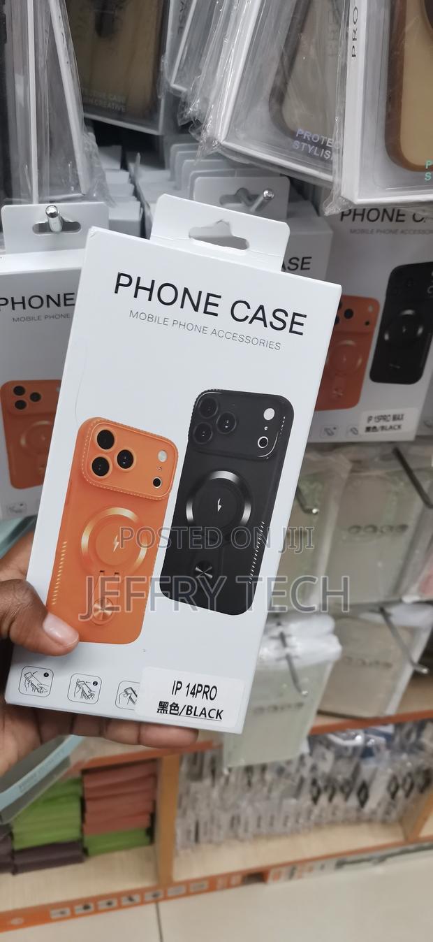 iPhone 14 Pro Generic, Leather-Style Magnetic Phone Case - thumbnail 2