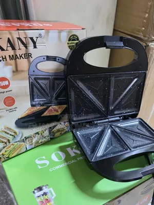 Raf Electric 4 Slice Sandwich Maker With Non-Stick Plates