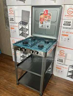 Eurochef Full Gas Standing Cooker With Shelves