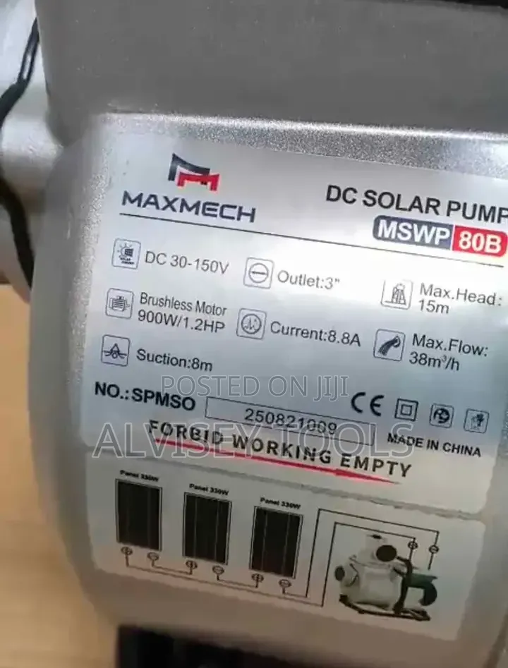 Maxmech Solar Water Pump 1.5hp 3"