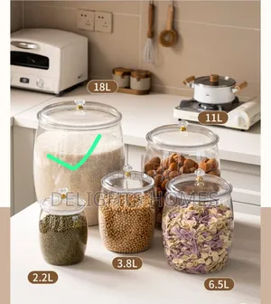 Transparent Large Sealed Storage Jar_car