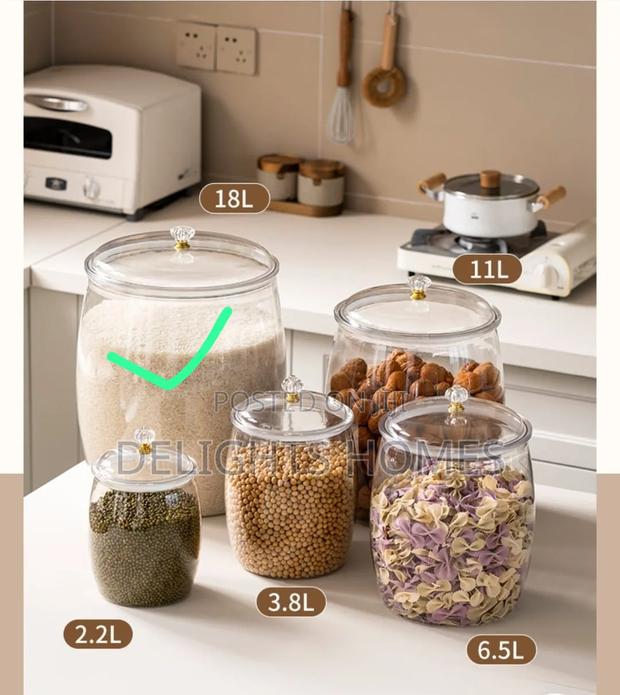 Transparent Large Sealed Storage Jar_car - thumbnail 3