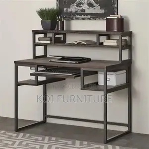 Office Desk; Home Office Computer Desk With Shelves