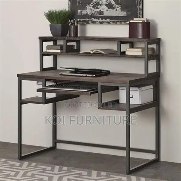 Office Desk; Home Office Computer Desk With Shelves - thumbnail 3