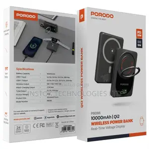 Porodo 10000mah Qi2 Wireless Power Bank