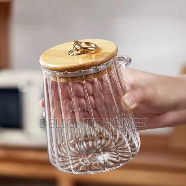Glass Storage Jar With Bamboo Lid/Spoons_car - thumbnail 3