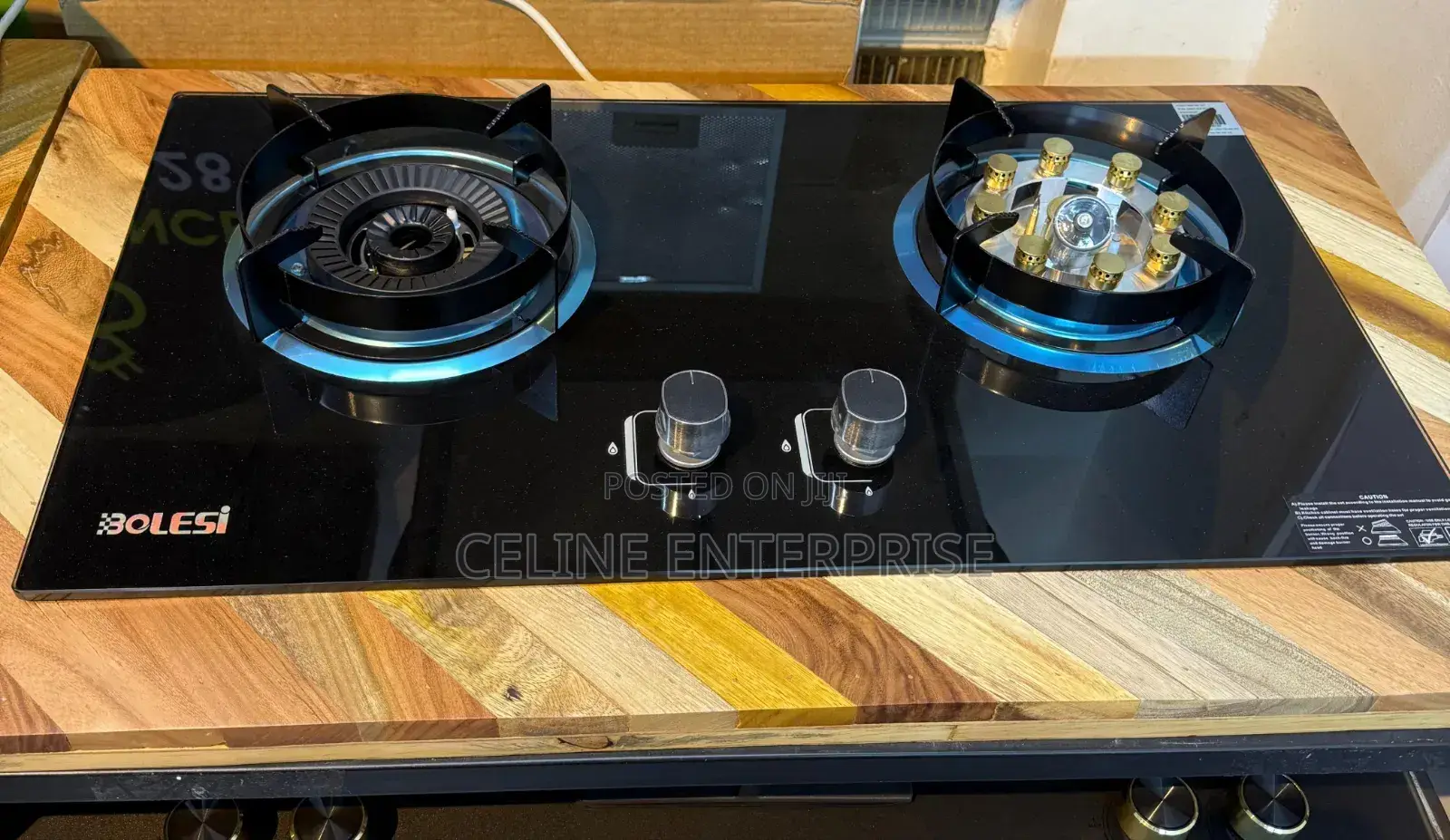 Bolesi Hob 2 Burners With Sensor
