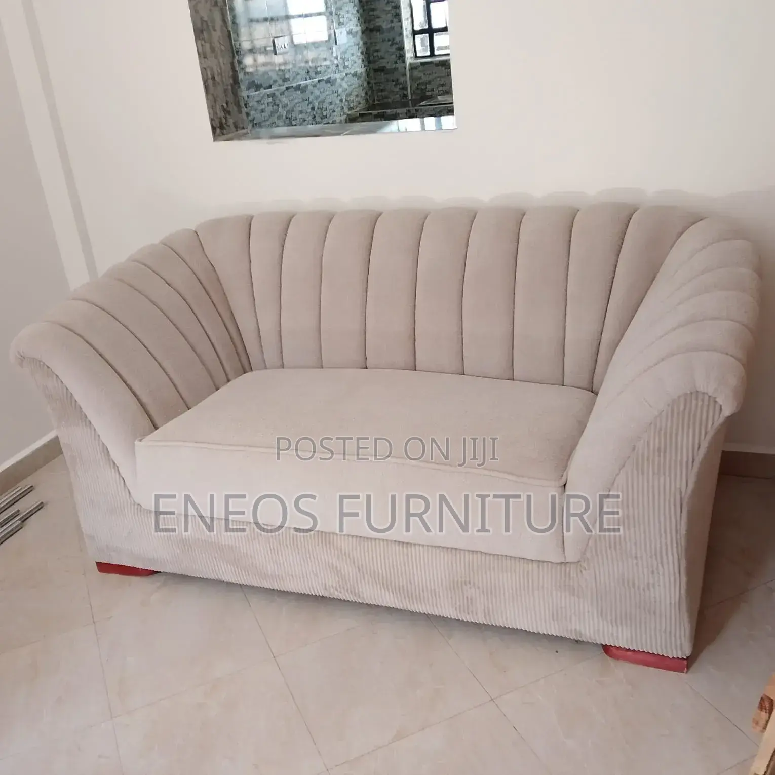 Biege 2 Seater Sofa