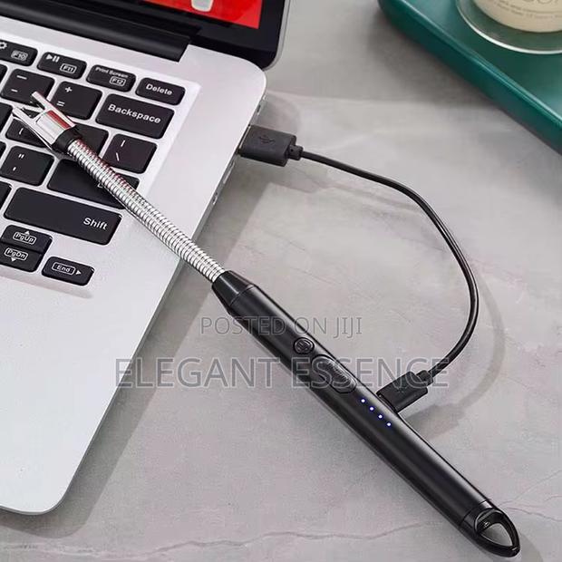 Candle Kitchen Lighter Safety Lock Arc Usb Lighter With C Port - thumbnail 3
