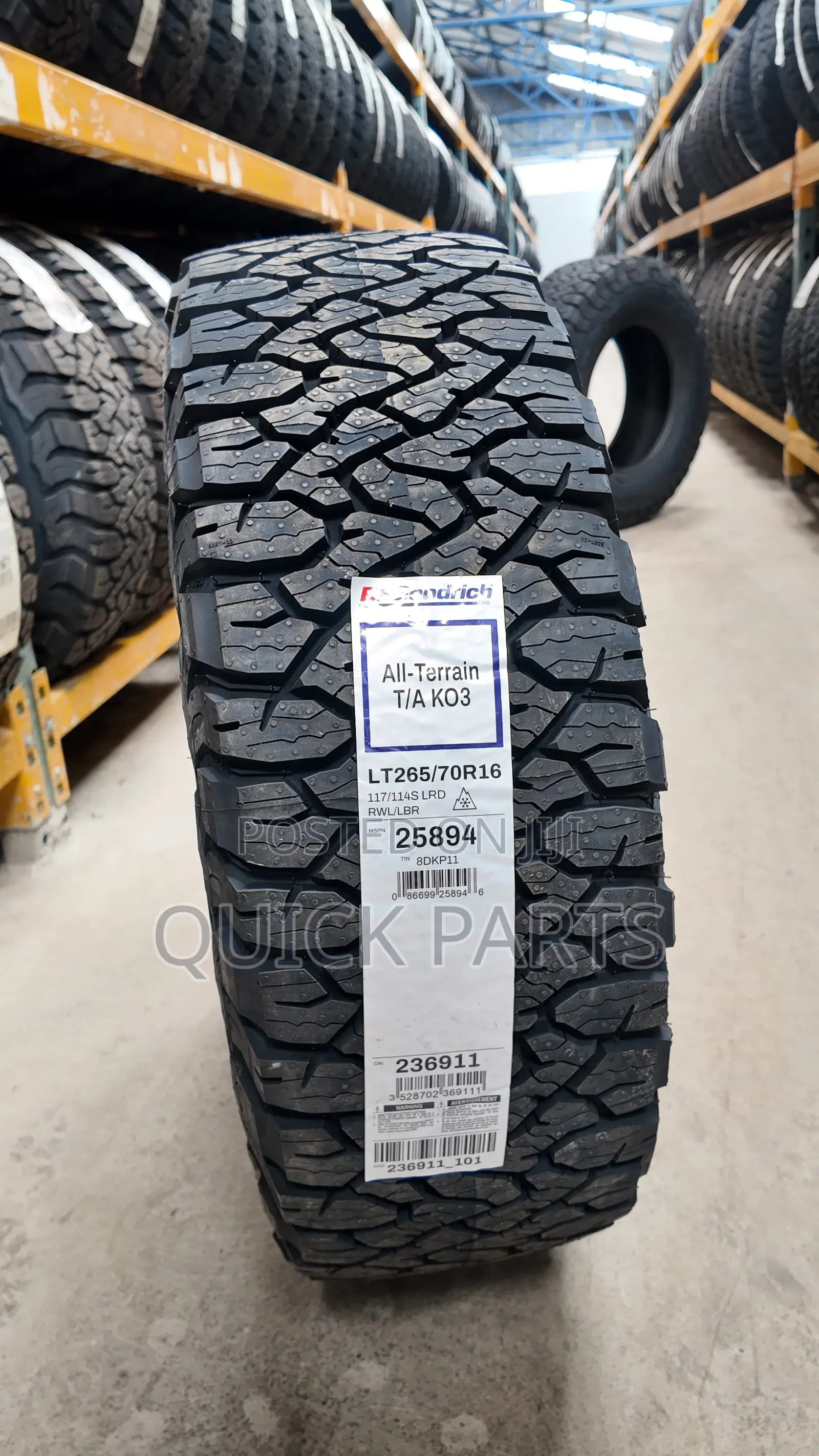 Bf Goodrich 265/70r16 117/112s All Terrain Tyres