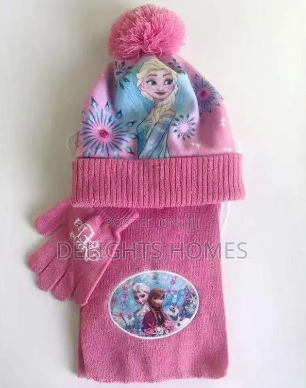 3pcs Frozen Themed Hat Beanie Cap_re