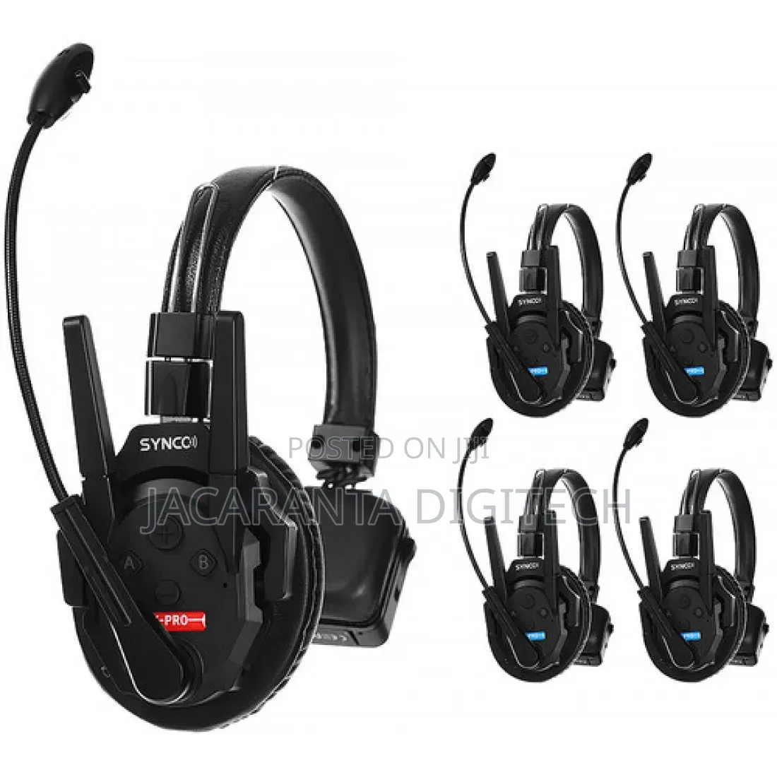 Synco Xtalk Xpro5 Wireless Intercom System With 5 Single-Ear Headsets