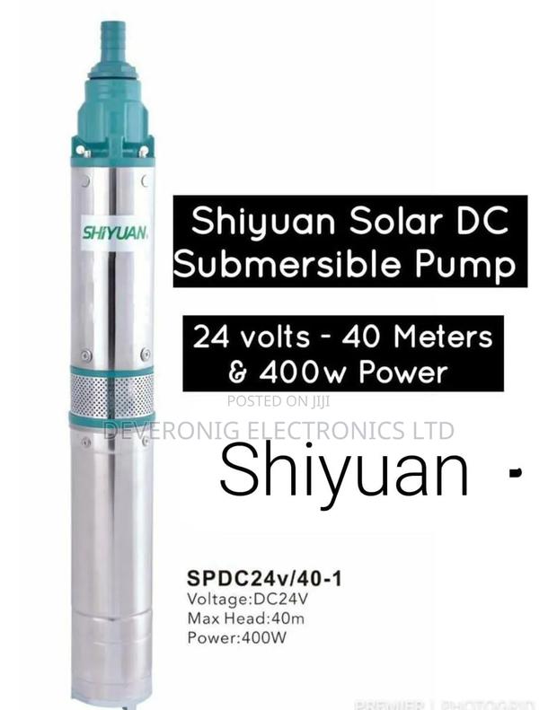 Shiyuan Solar Dc Submersible Water Pump 24volts-40meters 400w Power
