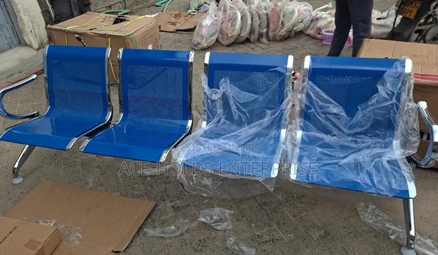 4-Way Link Chair (Unpadded) – Blue, Silver Black- Durable Spacious