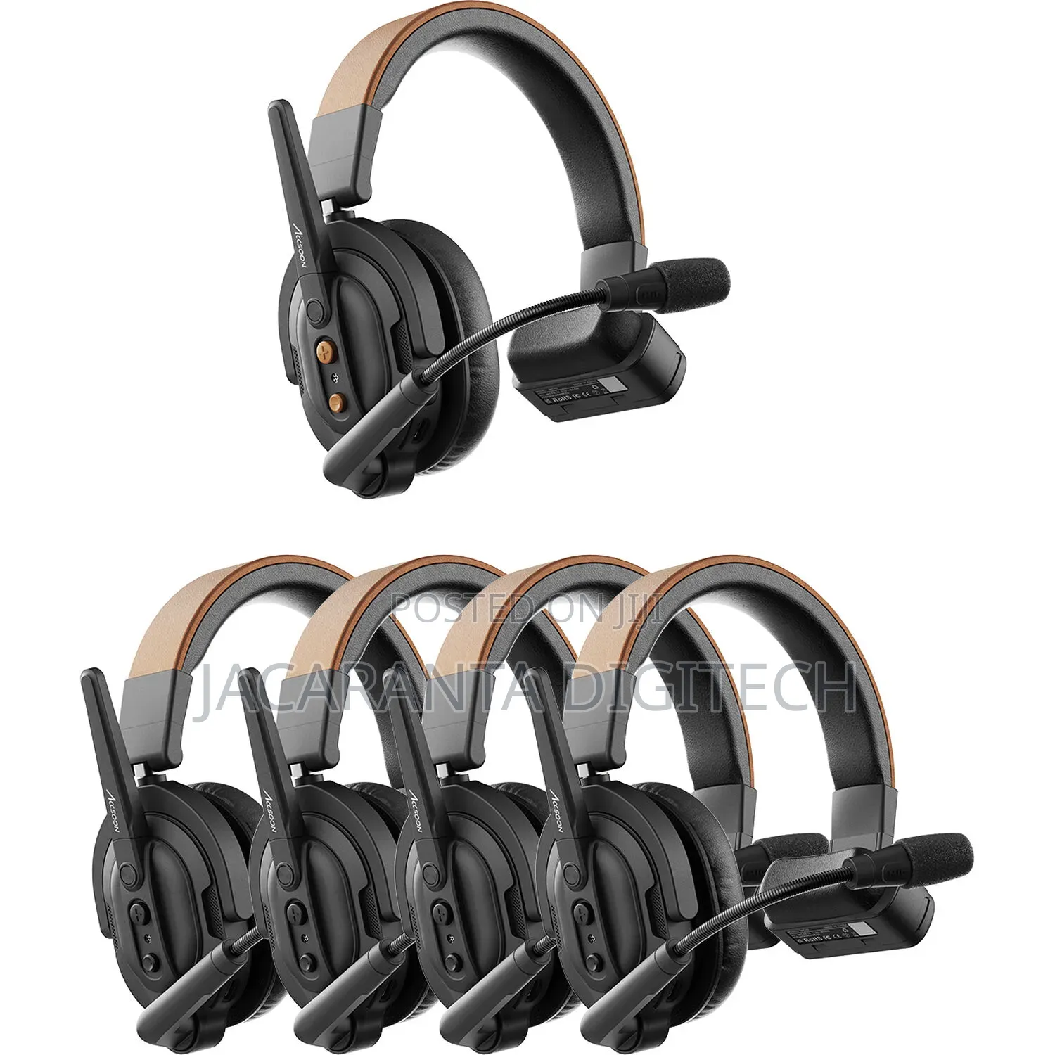 Accsoon Como Se Full-duplex 5-person Wireless Intercom System(2.4 Ghz)
