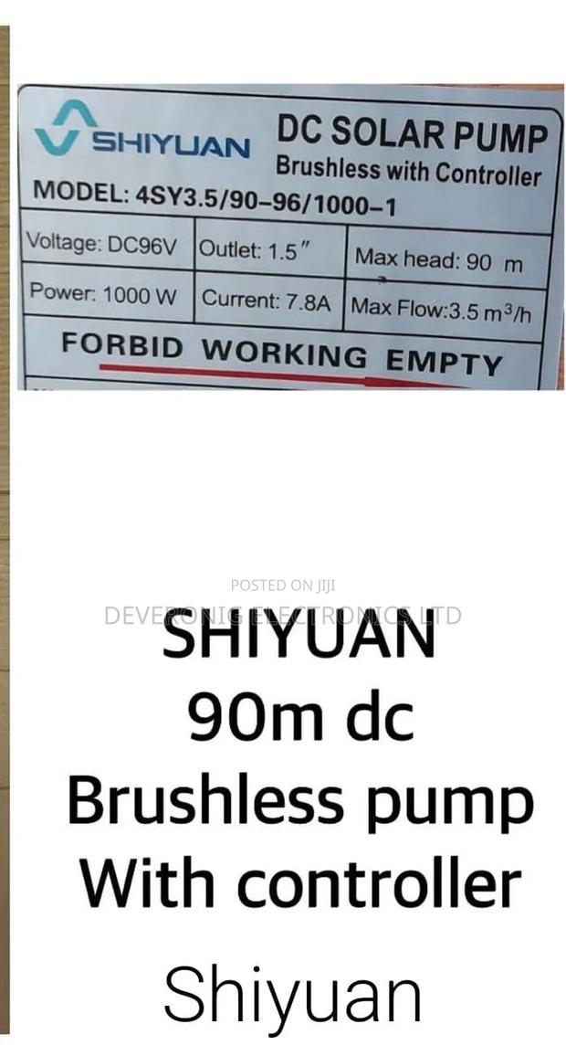Shiyuan Brushless Dc Solar Water Pump With Controller 90m 1000w - thumbnail 2