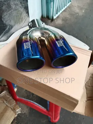 Universal Bolt on Fit HKS-Style Dual Tip Exhaust Muffler