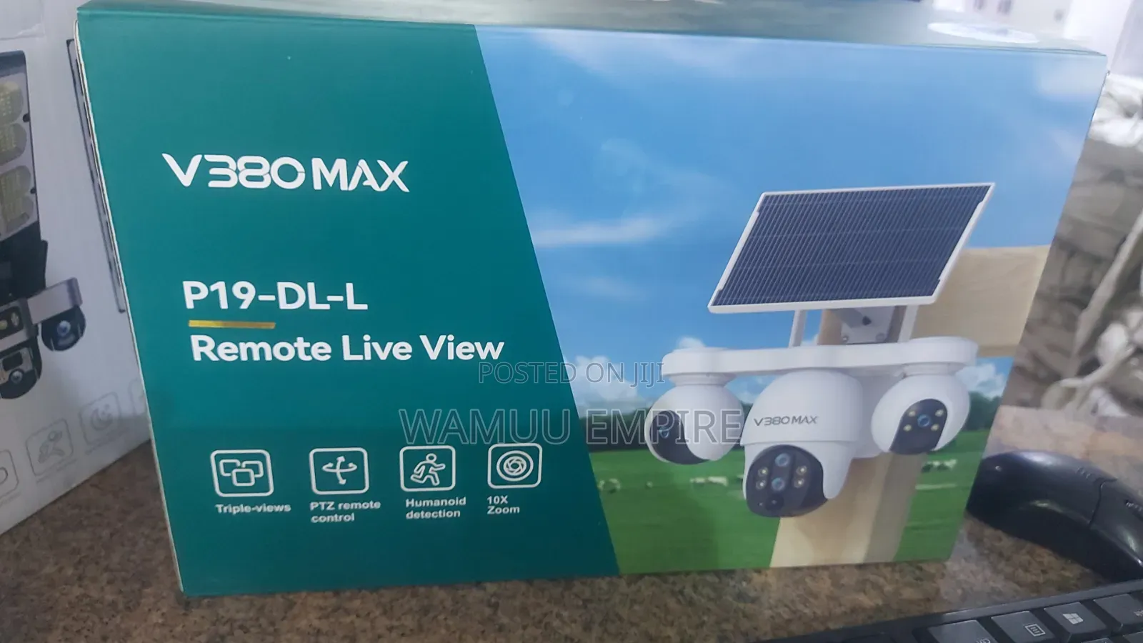 V380 Max P19-Dl-L Remote Live View Outdoor Security Camera