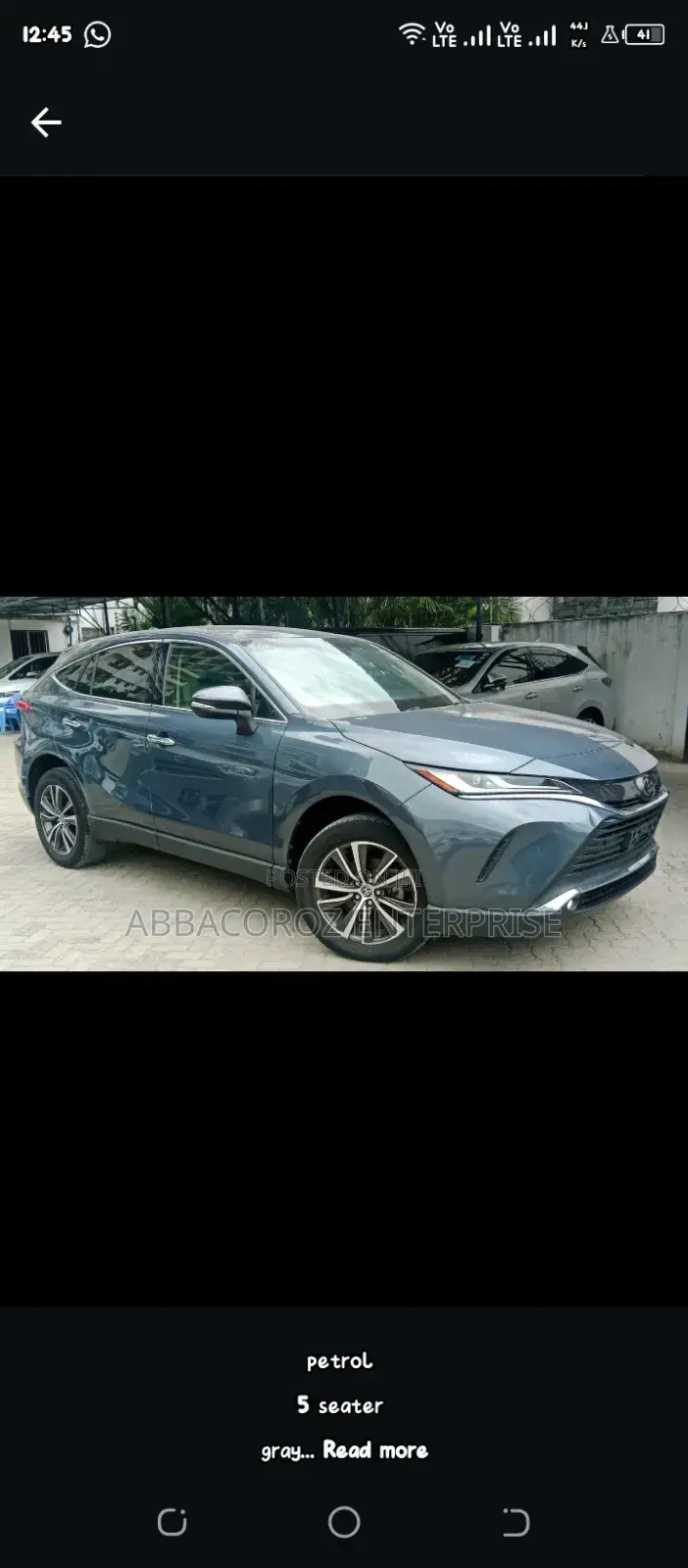 Toyota Harrier 2020 Gray